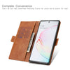 For Galaxy Note10 Retro Texture Contrast Color Splicing Horizontal Flip TPU + PU Leather Case with Card Slots & Holder & Wallet(Brown)