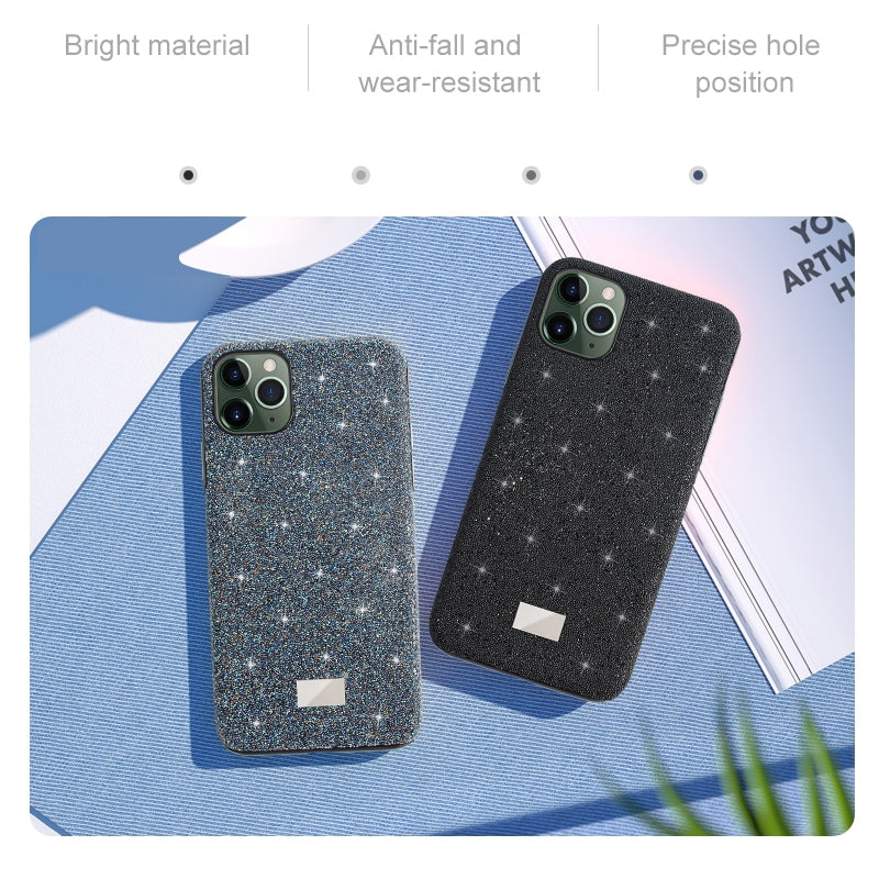 For iPhone 11 Mutural TPU + PC + Diamond Cloth Protective Case(Silver)