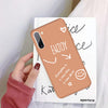 For Galaxy Note10 Enjoy Love Pattern Frosted TPU Protective Case(Coral Orange)