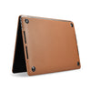RMA132 For MacBook Pro 13.3 inch (2016-2019) Universal Cross Texture Ultra-thin Anti-fall Laptop Protective Leather Case(Brown)