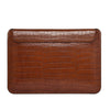 For 16 inch Laptop WIWU Ultra-thin Crocodile Texture Genuine Leather Laptop Sleeve(Brown)
