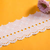 15  Yards 7.3 cm Cotton Embroidery Lace Sofa tablecloth Decoration For Sewing Decoration Lace Fabric(Semi-bleached)