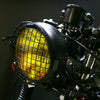 Motorcycle Reticular Retro Lamp LED Headlight Modification Accessories for Halley / Honda CG125 / Suzuki GN125(White)