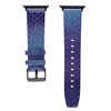 For Apple Watch Series 6 & SE & 5 & 4 44mm / 3 & 2 & 1 42mm Snake Skin Texture Top-grain Leather Strap(Purple)