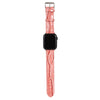 For Apple Watch Series 6 & SE & 5 & 4 44mm / 3 & 2 & 1 42mm Crocodile Texture Leather Wrist Strap(Pink)