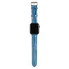 For Apple Watch Series 6 & SE & 5 & 4 44mm / 3 & 2 & 1 42mm Crocodile Texture Leather Wrist Strap(Blue)