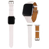 For Apple Watch Series 6 & SE & 5 & 4 40mm / 3 & 2 & 1 38mm Crocodile Texture Leather Wrist Strap(White)