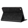 For iPad Mini 1 / 2 / 3 / 4 / 5 Tablet Fashion Calf Texture Zipper Horizontal Flip Leather Case with Stand & Card Slots & Wallet & Wake-up / Sleep Function(Black)