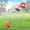 36V Portable Rechargeable Electric Lawn Mower Weeder, Plug Type:EU Plug(Red)