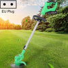 36V Portable Rechargeable Electric Lawn Mower Weeder, Plug Type:EU Plug(Green)