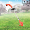 12V 4000mAh Household Portable Rechargeable Electric Lawn Mower Weeder, Plug Type:EU Plug(Red)