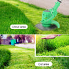 12V 4000mAh Household Portable Rechargeable Electric Lawn Mower Weeder, Plug Type:EU Plug(Green)