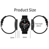 OVSEN H30 1.3 inch Round Color Screen Smart Watch, IP67 Waterproof, Support Sleep Monitoring/Two-way Anti-lost Etc, Silicone Strap(Silver Black)