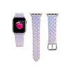 For Apple Watch 5 & 4 40mm / 3 & 2 & 1 38mm Discolor Glitter Fish Scale Texture Replacement Strap Watchband(Square)