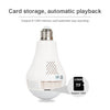 B2-L 2.0 Million Pixels 360-degrees Panoramic Lighting Monitoring Dual-use WiFi Network HD Bulb Camera, Support Motion Detection & Two-way voice, Specification:Host(White)