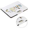 For iPad Mini 4 / 3 / 2 / 1 Painted Pattern Horizontal Flip Leather Case with Holder(Cat Back View)