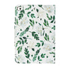 For iPad Mini 4 / 3 / 2 / 1 Painted Pattern Horizontal Flip Leather Case with Holder(White Flower Leaves)
