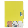 For iPad Mini / Mini 2 / Mini 3 / Mini 4  Painted Pattern Horizontal Flip Leather Case with Holder & Card Slots & Wallet(Bear family)