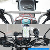 CS-859A3 Motorcycle Electric Vehicle Aluminum Alloy Extended Balance Bar Headlight Mobile Phone Bracket(Silver)