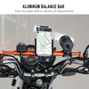 CS-859A5 Motorcycle Electric Vehicle Aluminum Alloy Extended Balance Bar Headlight Mobile Phone Bracket(Orange)