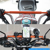 CS-859A5 Motorcycle Electric Vehicle Aluminum Alloy Extended Balance Bar Headlight Mobile Phone Bracket(Orange)