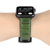 Genuine Leather Watchband For Apple Watch Series 6 & SE & 5 & 4 44mm / 3 & 2 & 1 42mm(Green)