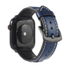 Genuine Leather Watchband For Apple Watch Series 6 & SE & 5 & 4 44mm / 3 & 2 & 1 42mm(Blue)