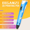Hand-held 3D Printing Pen, UK Plug (Yellow)