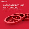 Creality Metal Red Hand Screwed Leveling Nut for Ender-3 / Ender-3 Pro / Ender-3 V2 / CR-10 Pro V2 3D Printer (Red)