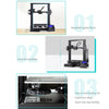 CREALITY Ender-3 POM Wheel V-guide Rail DIY 3D Printer, Print Size : 22 x 22 x 25cm, US Plug