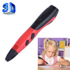 Gen 6th ABS / PLA Filament Kids DIY Drawing 3D Printing Pen with LCD Display(Red+Black)
