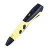 Gen 6th ABS / PLA Filament Kids DIY Drawing 3D Printing Pen with LCD Display(Yellow+Black)