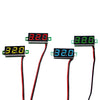 10 PCS 0.28 inch 2 Wires Adjustable Digital Voltage Meter, Color Light Display, Measure Voltage: DC 2.5-30V(Green)