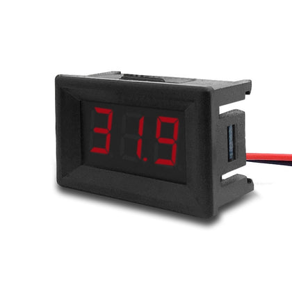 10 PCS 0.36 inch 2 Wires Digital Voltage Meter with Shell, Color Light Display, Measure Voltage: DC 2.5-30V (Red)