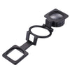 20X Foldable Metal Dual Lens Magnifier, Black Paint Desk Table Mount Magnifier
