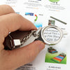 Portable Folding Loupe Metal Jewelry Antique Magnifier Magnifying Eye Glass Lens Keychain