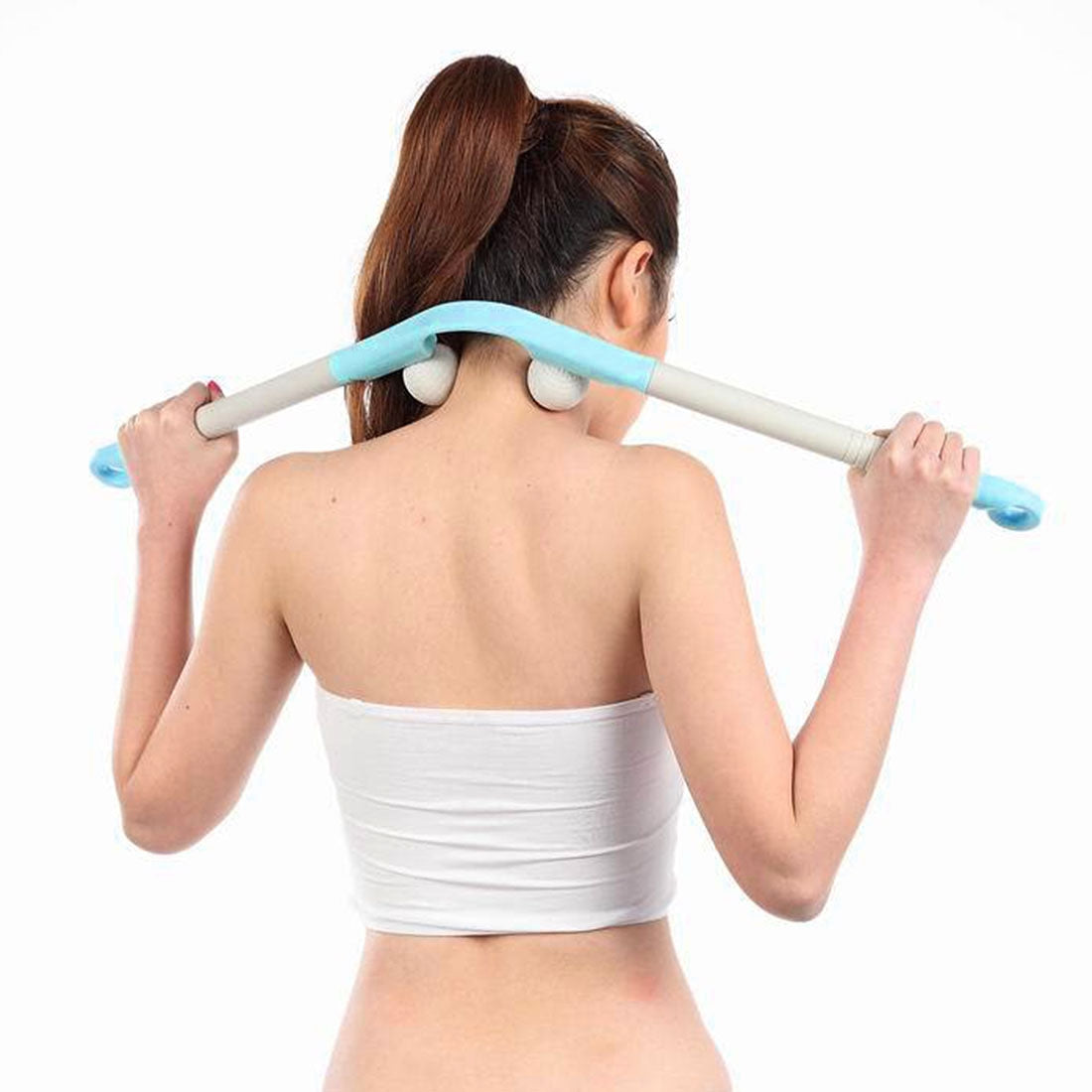 FunAdd Multi-Functional Full Body Neck Shoulder Waist Back Leg Roller Ball Massager Stick, Random Color Delivery
