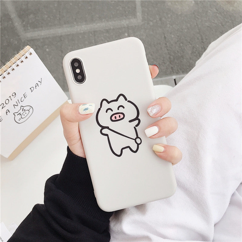 TPU Protective Case For iPhone 8 & 7(Cartoon Model F)