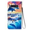Leather Protective Case For Galaxy S10 Plus(Dolphin)
