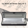 NAOMI SWAN 16 Hole 64 Tone Chromatic Harmonica C Tone Harmonica SW1664