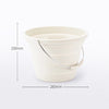 Original Xiaomi Youpin Jordan & Judy Household Travel Silicone Collapsible Bucket, Capacity: 7.2L (Beige White)