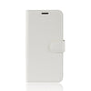 Litchi Texture Horizontal Flip Leather Case for Huawei Y5 2019, with Wallet & Holder & Card Slots (White)