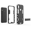 Shockproof PC + TPU Case for Huawei Y6 (2019), with Holder (Silver)