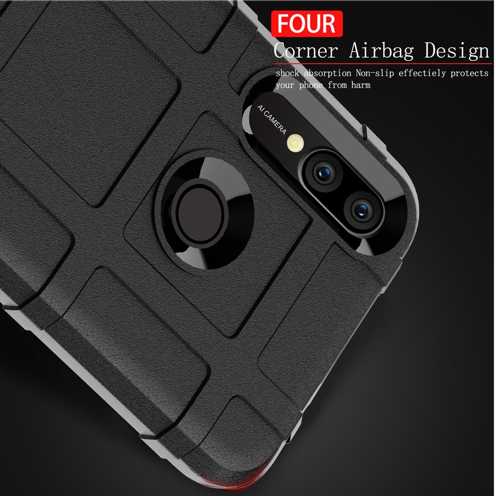 Shockproof Protector Cover Full Coverage Silicone Case for Huawei P Smart Z (Black)