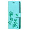Rose Embossed Horizontal Flip PU Leather Case for Huawei Honor 8A/Y6 2019, with Holder & Card Slots & Wallet(Green)