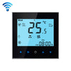 LCD Display Air Conditioning 2-Pipe Programmable Room Thermostat for Fan Coil Unit, Supports Wifi(Black)