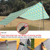 20 PCS Outdoor Tent Awnings Windproof Fixing Clip Multifunctional Wind Rope Buckle (Blue)