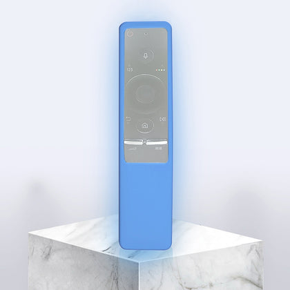 Non-slip Texture Washable Silicone Remote Control Cover for Samsung Smart TV Remote Controller (Blue)