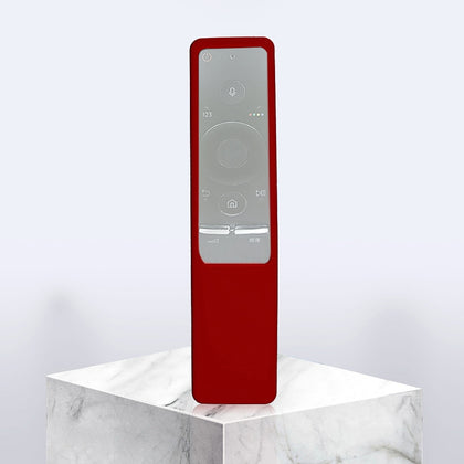 Non-slip Texture Washable Silicone Remote Control Cover for Samsung Smart TV Remote Controller (Red)