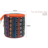 Outdoor Camping Foldable Ethnic Style Cloth Tissue Case Storage Bag, Size: 14.5*13 cm